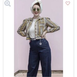 Freddies of Pinewood 1940s Button Jeans